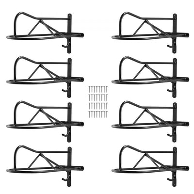 VEVOR Wall Mount Saddle Rack with Pad Bar 8 Packs Horse Saddle Rack Stand 