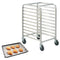 VEVOR Bun Pan Rack, 10-Tier Commercial Bakery Racks with Brake Wheels, Aluminum Racking Trolley Storage for Half & Full Sheet, Speed Rack For Kitchen Home, Bread Baking Equipment, 26\