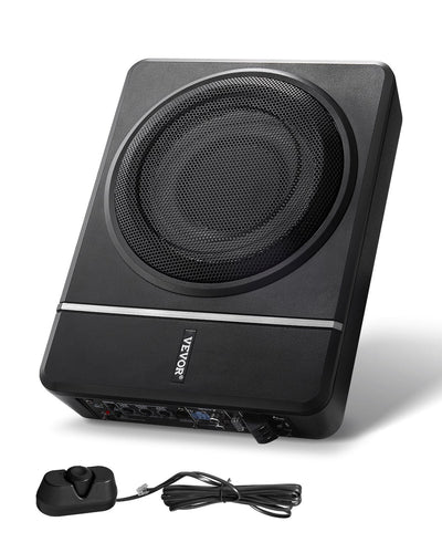 VEVOR 8" 240W Under Seat Car Subwoofer Slim Powered Car/Truck Subwoofer System 