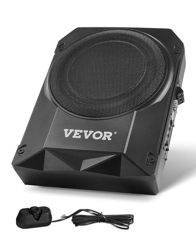 VEVOR 10" 400W Under Seat Car Subwoofer Slim Powered Car/Truck Subwoofer System 