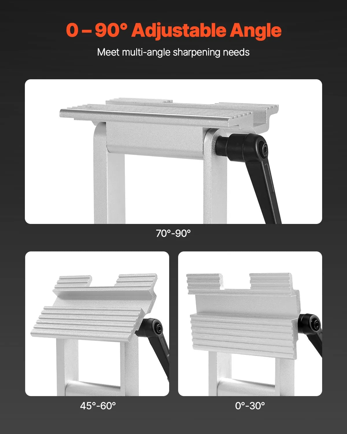 VEVOR Adjustable Tool Rest Sharpening Jig for 6" or 8" Bench Grinder and Sander