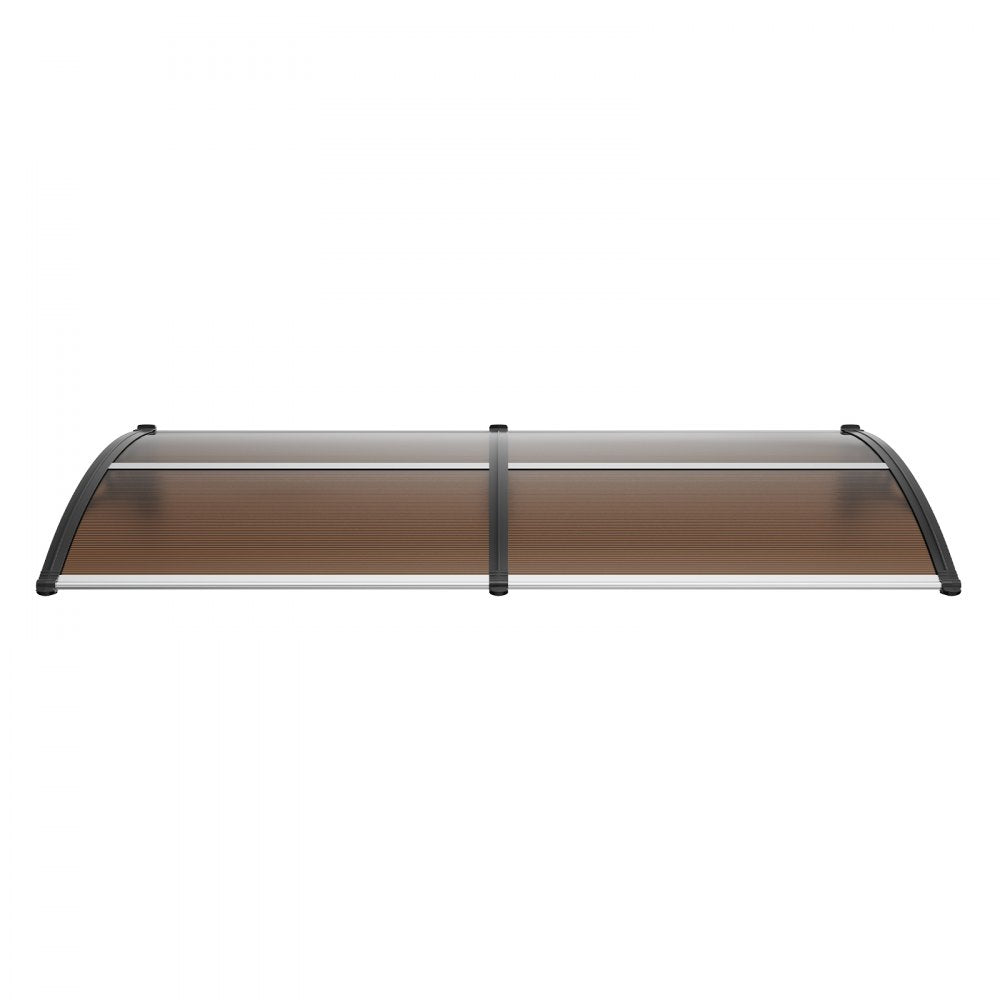VEVOR Window Door Awning Canopy 80" x 40", UPF 50+ Polycarbonate Entry Door Outdoor Window Awning Exterior, Front Door Overhang Awning for Sun Shutter, UV, Rain, Snow Protection, Hollow Sheet 