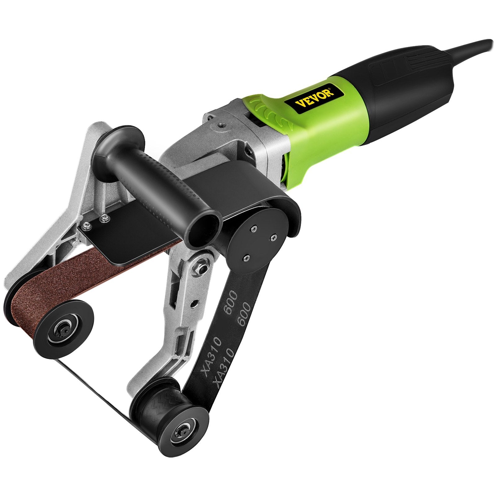 VEVOR Pipe Tube Polisher Sander 7\"/180 mm Max Pipe Diameter,Sander Polisher Grinder 110V 800W,Professional Belt Sander Grinding Machine 6 Speeds Adjustable,for Burnishing Finishing Stainless Steel 