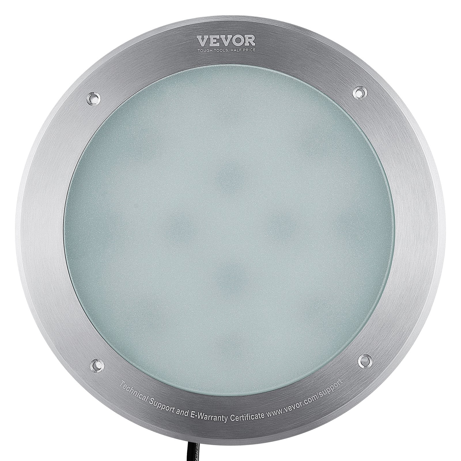VEVOR 120V AC LED Pool Light, 10 Inch 40W, RGBW Color Changing Inground Swimming Pool Spa Light Underwater, with 50 FT Cord Remote Control, Fit for 10in Large Wet Niches, IP68 & Tested to UL Standards 