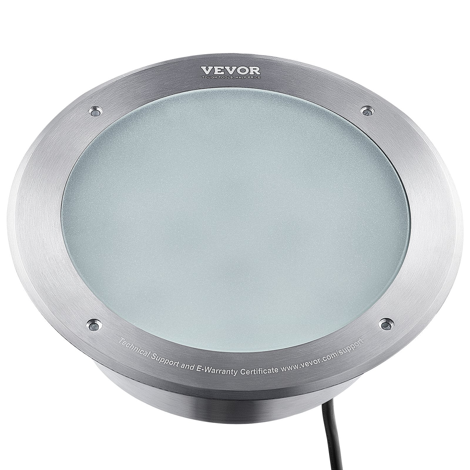 VEVOR 12V LED Pool Light, 10 Inch 40W, RGBW Color Changing Inground Swimming Pool Spa Light Underwater, with 50 FT Cord Remote Control, Fit for 10 in Large Wet Niches, IP68 & Tested to UL Standards 