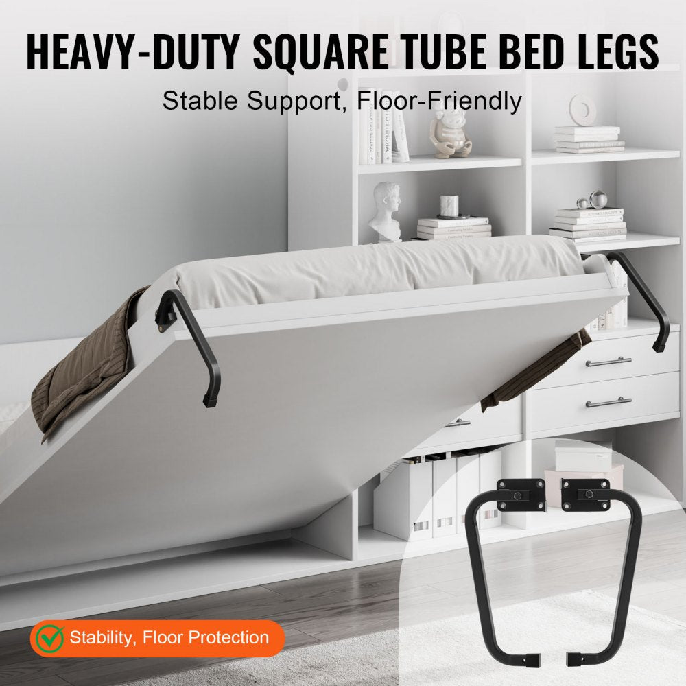 VEVOR Murphy Bed Kit Full Deluxe DIY Wall Bed Mechanical Hardware Kit Folding 