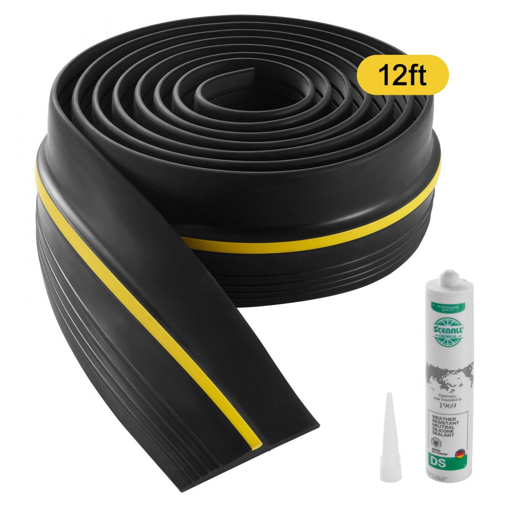 VEVOR Garage Door Threshold Seal Strip 12 FT Universal Bottom Waterproof PVC 