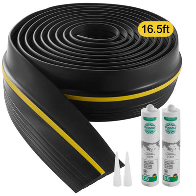 VEVOR Garage Door Threshold Seal Strip 16.5 FT Universal Bottom Waterproof PVC 