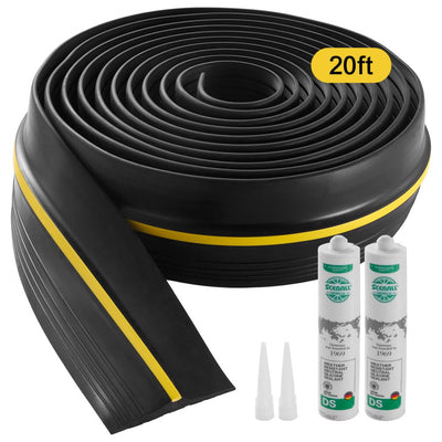 VEVOR Garage Door Threshold Seal Strip 20 FT Universal Bottom Waterproof PVC 