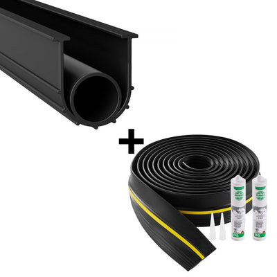 VEVOR Garage Door Threshold and Bottom Seals Kit 20 FT Universal Waterproof PVC 