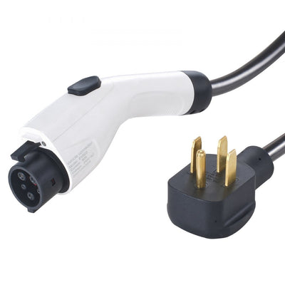 VEVOR Level 2 Portable EV Charger, 40A 240V, Electric Vehicle Charger with 25 ft Charging Cable NEMA 14-50P Plug, 40A/32A/24A/16A Adjustable Current Plug-in Home EV Charging Station for SAE J1772 EVs 