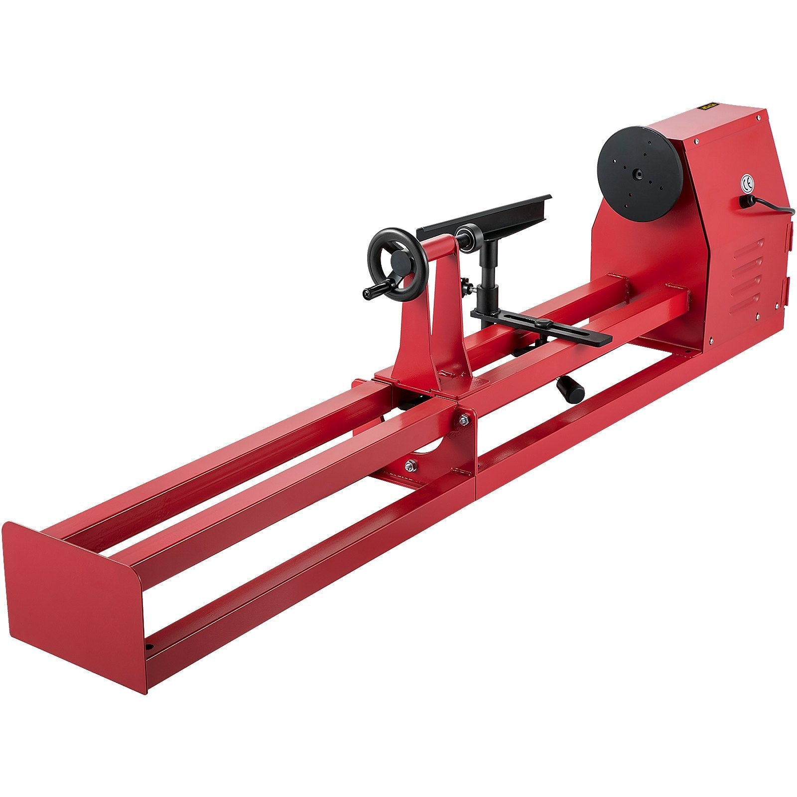 VEVOR Wood Lathe 14" x 40", Power Wood Turning Lathe 1/2HP 4 Speed 1100/1600/2300/3400RPM, Benchtop Wood Lathe with 3 Chisels Perfect for High Speed Sanding and Polishing of Finished Work 