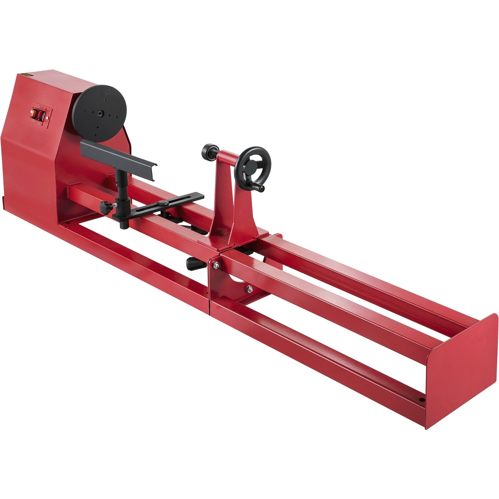 VEVOR Wood Lathe 14" x 40", Power Wood Turning Lathe 1/2HP 4 Speed 1100/1600/2300/3400RPM, Benchtop Wood Lathe with 3 Chisels Perfect for High Speed Sanding and Polishing of Finished Work 