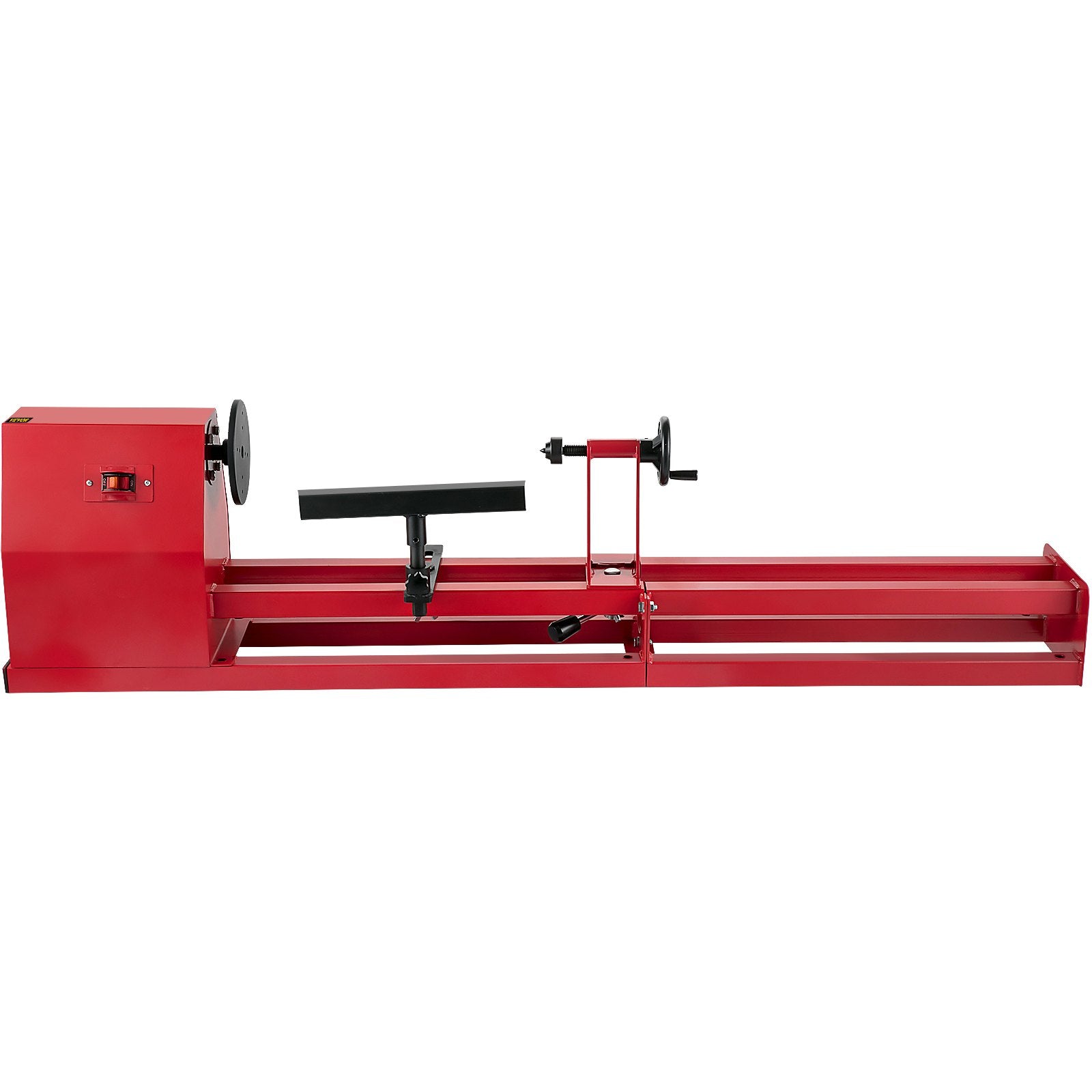 VEVOR Wood Lathe 14" x 40", Power Wood Turning Lathe 1/2HP 4 Speed 1100/1600/2300/3400RPM, Benchtop Wood Lathe with 3 Chisels Perfect for High Speed Sanding and Polishing of Finished Work 