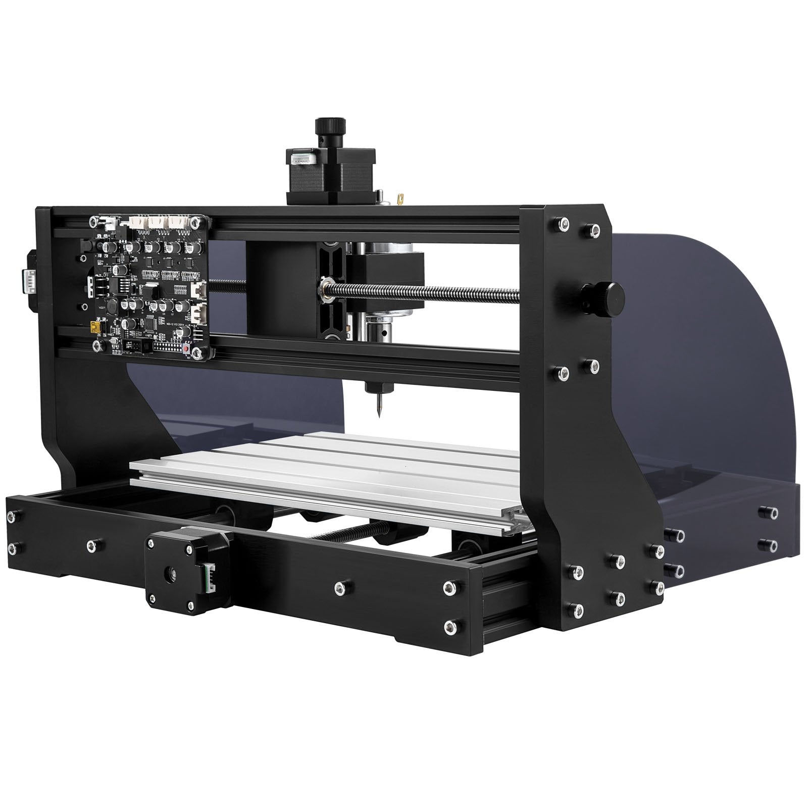 VEVOR CNC Router Machine 3018 CNC 3018-PRO 3 Axis PCB Milling Machine Wood Router Engraver GRBL Control DIY Engraving CNC Machine with Offline Controller and ER11 and 5mm Extension Rod(300x180x45mm) 