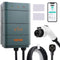 VEVOR Level 2 Electric Vehicle Charging Station, 0-40A Adjustable, 9.6 kW 240V NEMA 1-50 Plug Smart EV Charger with WiFi, 22-Foot TPE Charging Cable for Indoor/Outdoor Use, ETL & Energy Star Certified