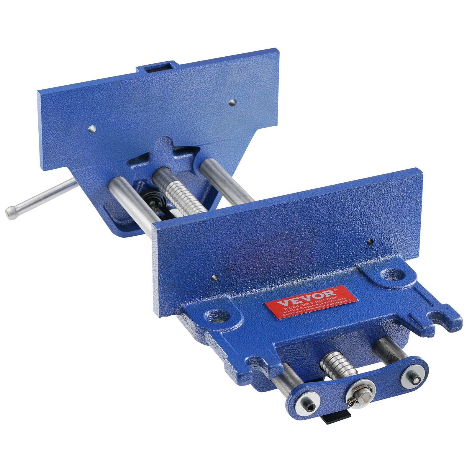VEVOR Woodworking Vise, 13 inch Woodworking Bench Vise, Heavy-duty Cast Iron Vice for Workbench 10.6" Jaw Width, with Quick Release Lever for Woodworking, Cutting, and Drilling 