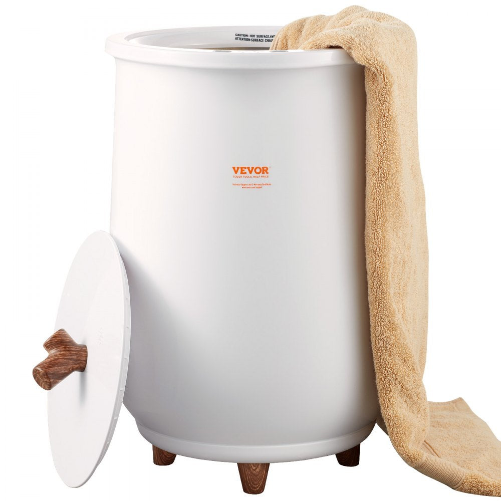 VEVOR Towel Warmer Bucket, 20L Large Towel Warmer for Bathroom, Auto Shut Off Towel Heater with 4-Level Timer Fits up to Two 40"x70" Oversized Towels, Bathrobes, Blankets, ETL & FCC Certified 