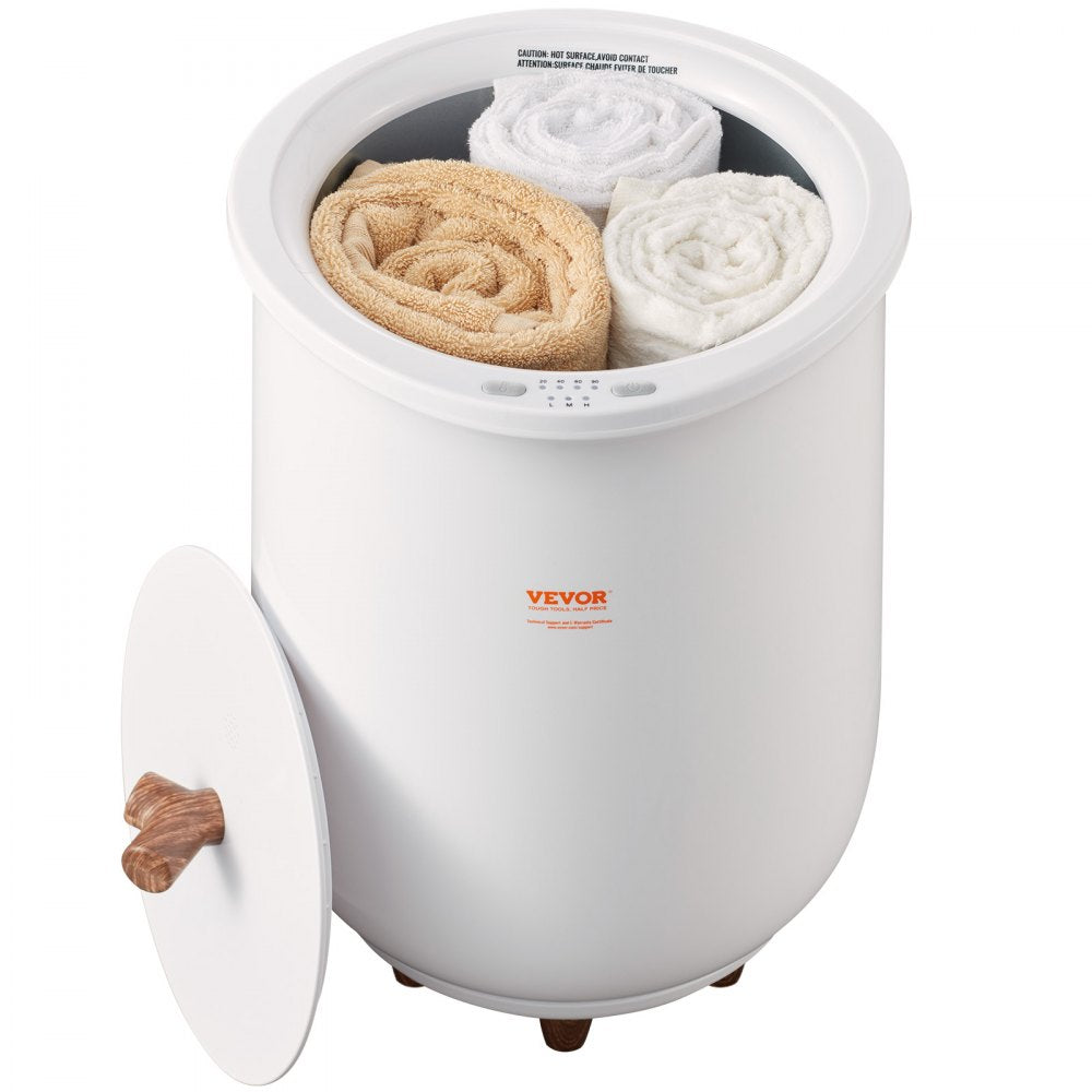 VEVOR Towel Warmer Bucket, 20L Large Towel Warmer for Bathroom, Auto Shut Off Towel Heater with 4-Level Timer Fits up to Two 40"x70" Oversized Towels, Bathrobes, Blankets, ETL & FCC Certified 