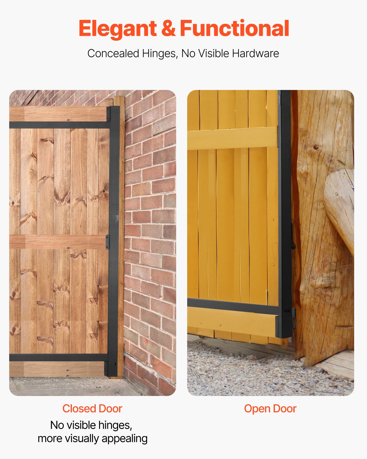 VEVOR Gate Building Kit Fits 36 to 60 in Wide Openings 6 to 7 ft High Fence 