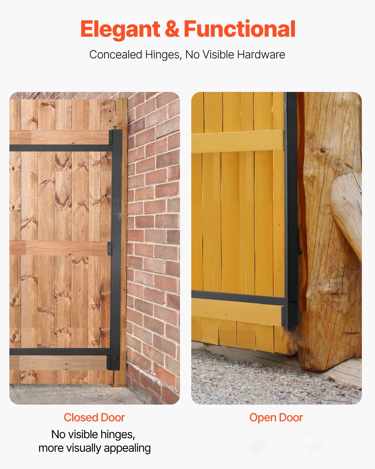 VEVOR Gate Building Kit Fits 40 to 72 in Wide Openings 4 to 5 ft High Fence 