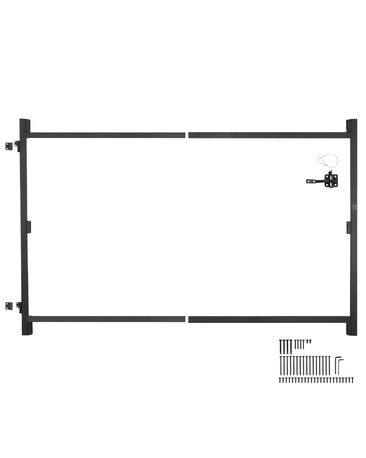 VEVOR Gate Building Kit Fits 40 to 72 in Wide Openings 4 to 5 ft High Fence 