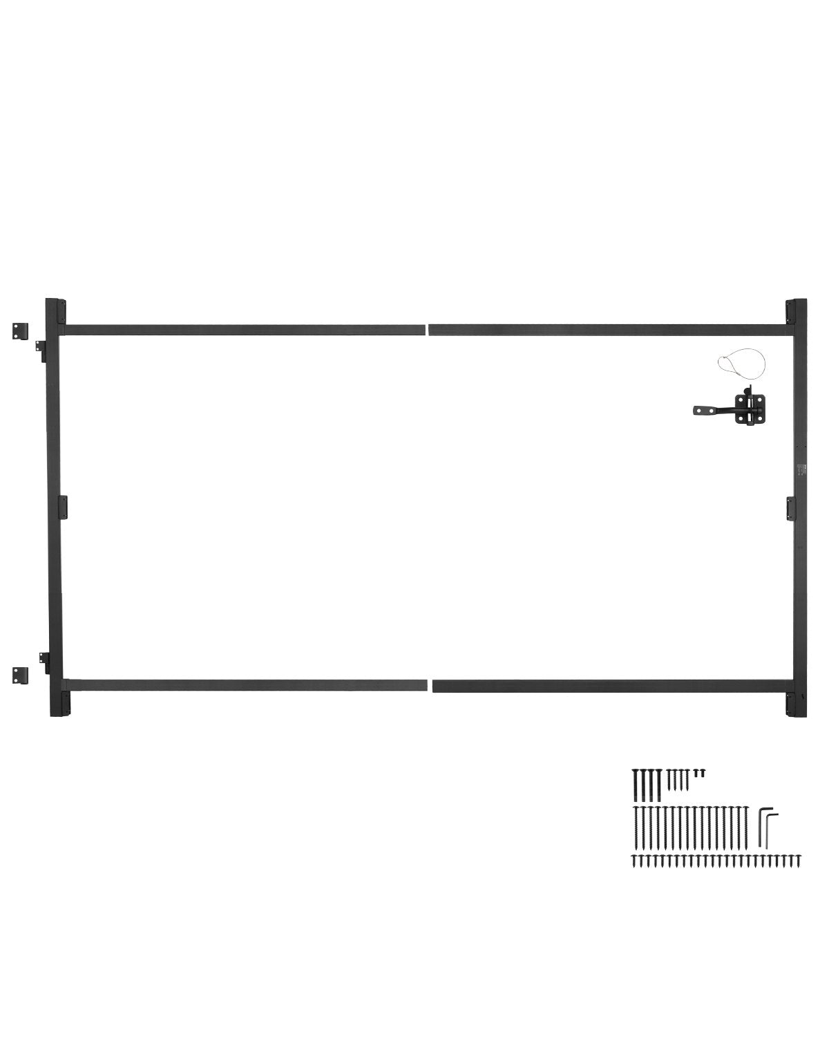 VEVOR Gate Building Kit Fits 60 to 96 in Wide Openings 4 to 5 ft High Fence 