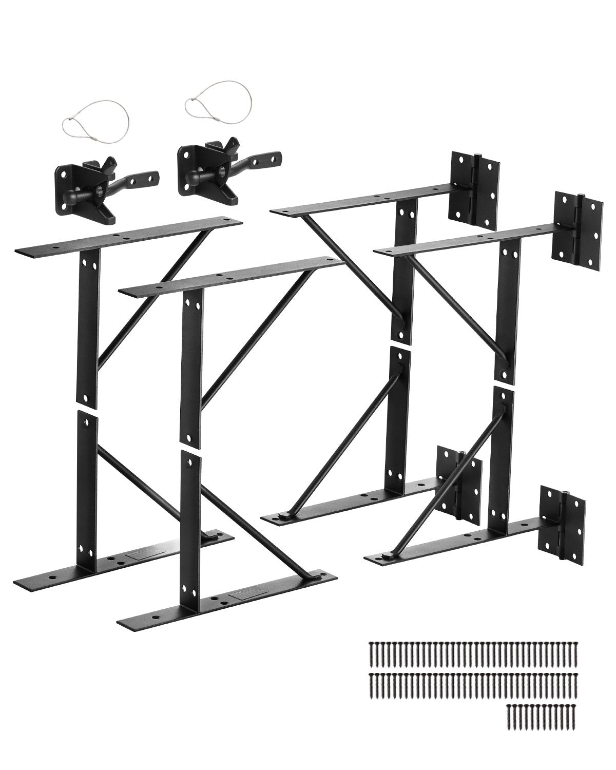 VEVOR Gate Corner Brace Bracket 2 Sets Anti Sag Gate Frame Hardware Kit Iron 