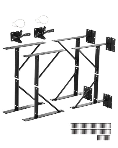 VEVOR Gate Corner Brace Bracket 2 Sets Anti Sag Gate Frame Hardware Kit Iron 