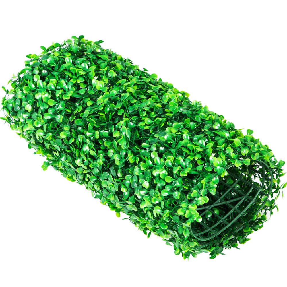VEVOR Artificial Boxwood Panel UV 10pcs Boxwood Hedge Wall Panels Artificial Grass Backdrop Wall 24X16" 4cm Green Grass Wall Fake Hedge for Decor Privacy Fence Indoor Outdoor Garden Backyard 