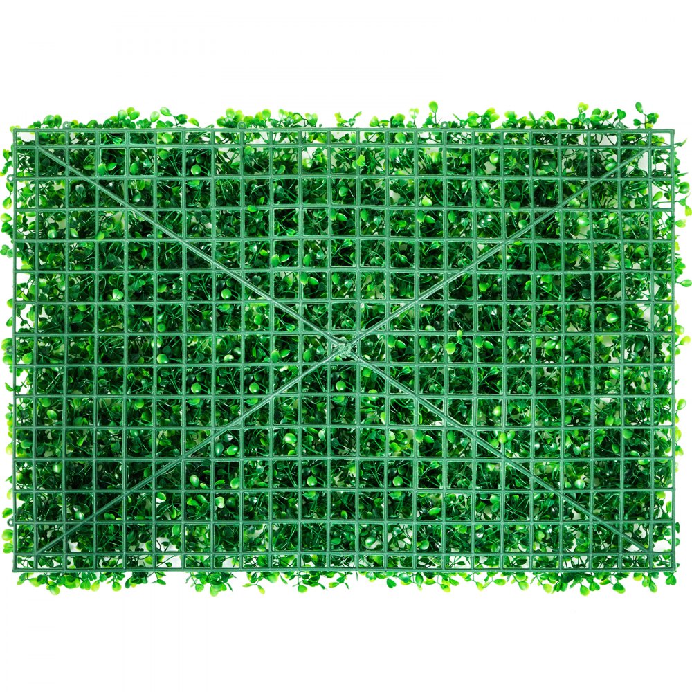 VEVOR Artificial Boxwood Panel UV 10pcs Boxwood Hedge Wall Panels Artificial Grass Backdrop Wall 24X16" 4cm Green Grass Wall Fake Hedge for Decor Privacy Fence Indoor Outdoor Garden Backyard 