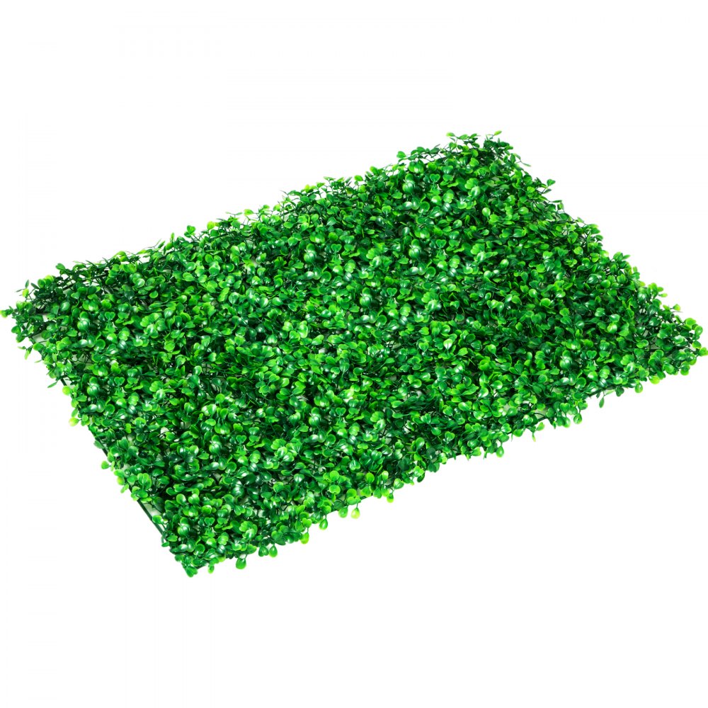 VEVOR Artificial Boxwood Panel UV 10pcs Boxwood Hedge Wall Panels Artificial Grass Backdrop Wall 24X16" 4cm Green Grass Wall Fake Hedge for Decor Privacy Fence Indoor Outdoor Garden Backyard 
