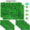 VEVOR 12pcs Artificial Boxwood Panel UV Boxwood Hedge Wall Panels Artificial Grass Backdrop Wall 24X16