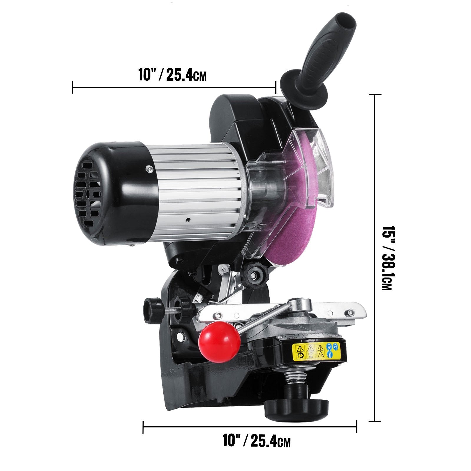 VEVOR Chainsaw Sharpener 230W, Professional Multi-Angle Adjustable Chain Grinder 3000RPM, Electric Chainsaw Blade Sharpener for 1/4\" to 2/5\" Chains 