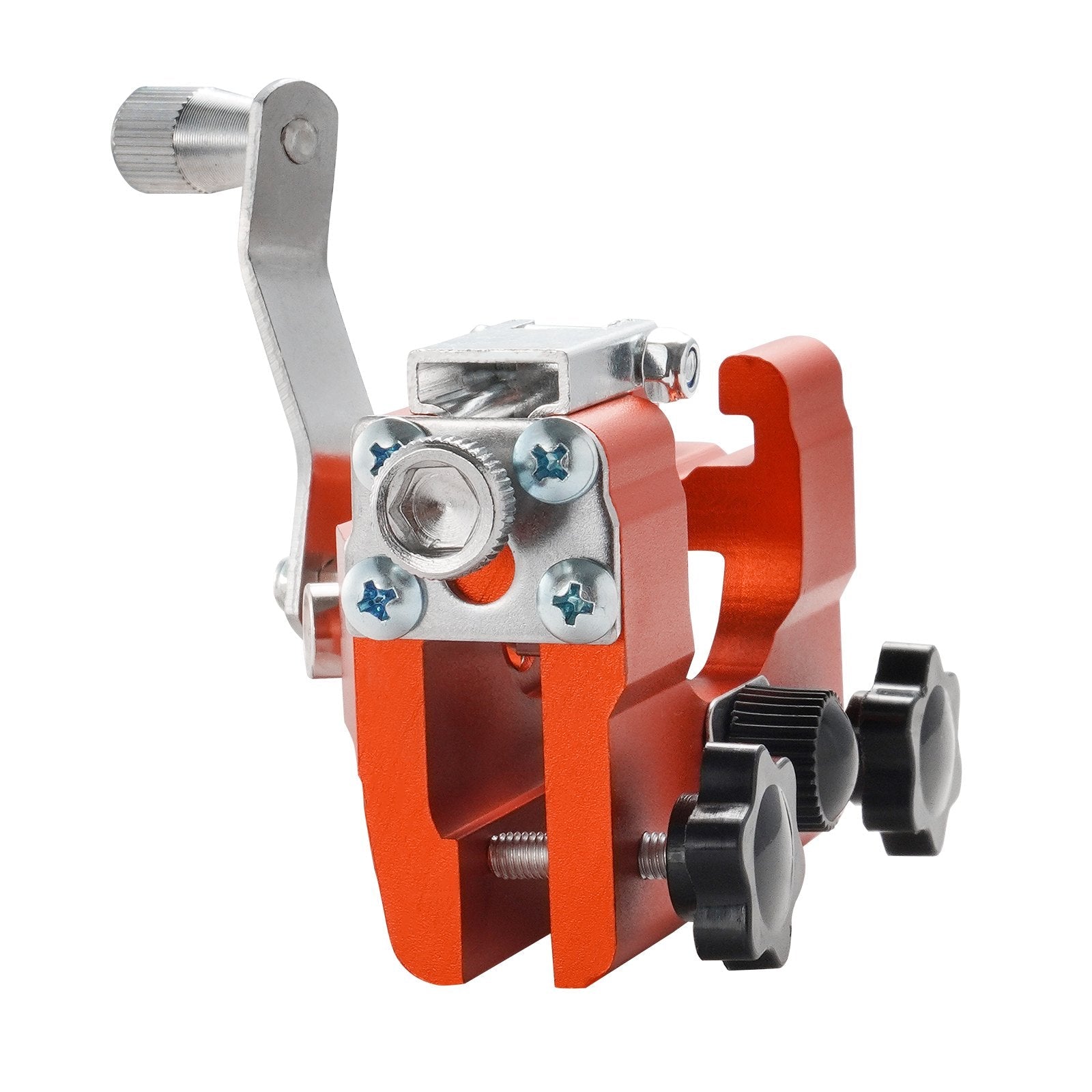 VEVOR Chainsaw Sharpener, Hand-Cranked Chain Saw Sharpening Jig Fit 4"-22" Chainsaws, Potable Saws Chain Sharpen Tool Set with 4 Grinding Heads for Landscaper, Lumberjack, Maintenance Worker 