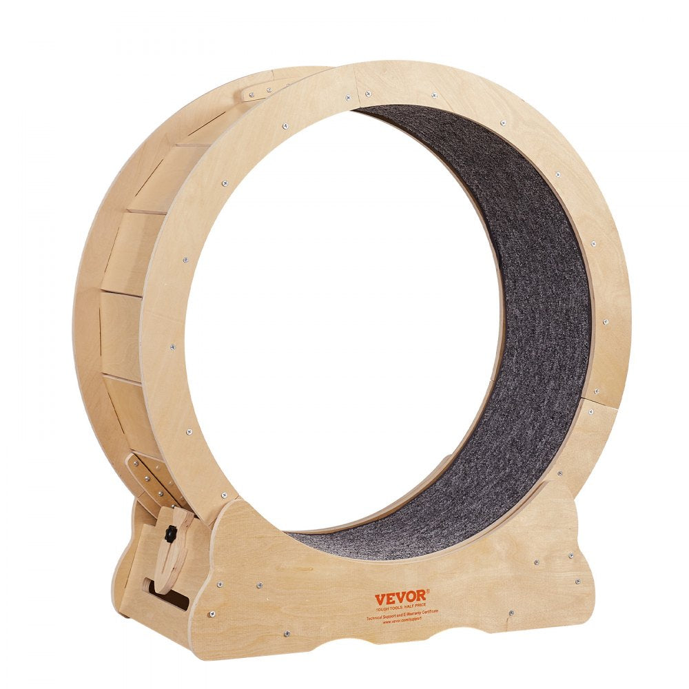 VEVOR Cat Exercise Wheel, Large Cat Treadmill Wheel for Indoor Cats, 29.5 inch Cat Running Wheel with Detachable Carpet and Cat Teaser for Running/Walking/Training, Suitable for Most Cats 