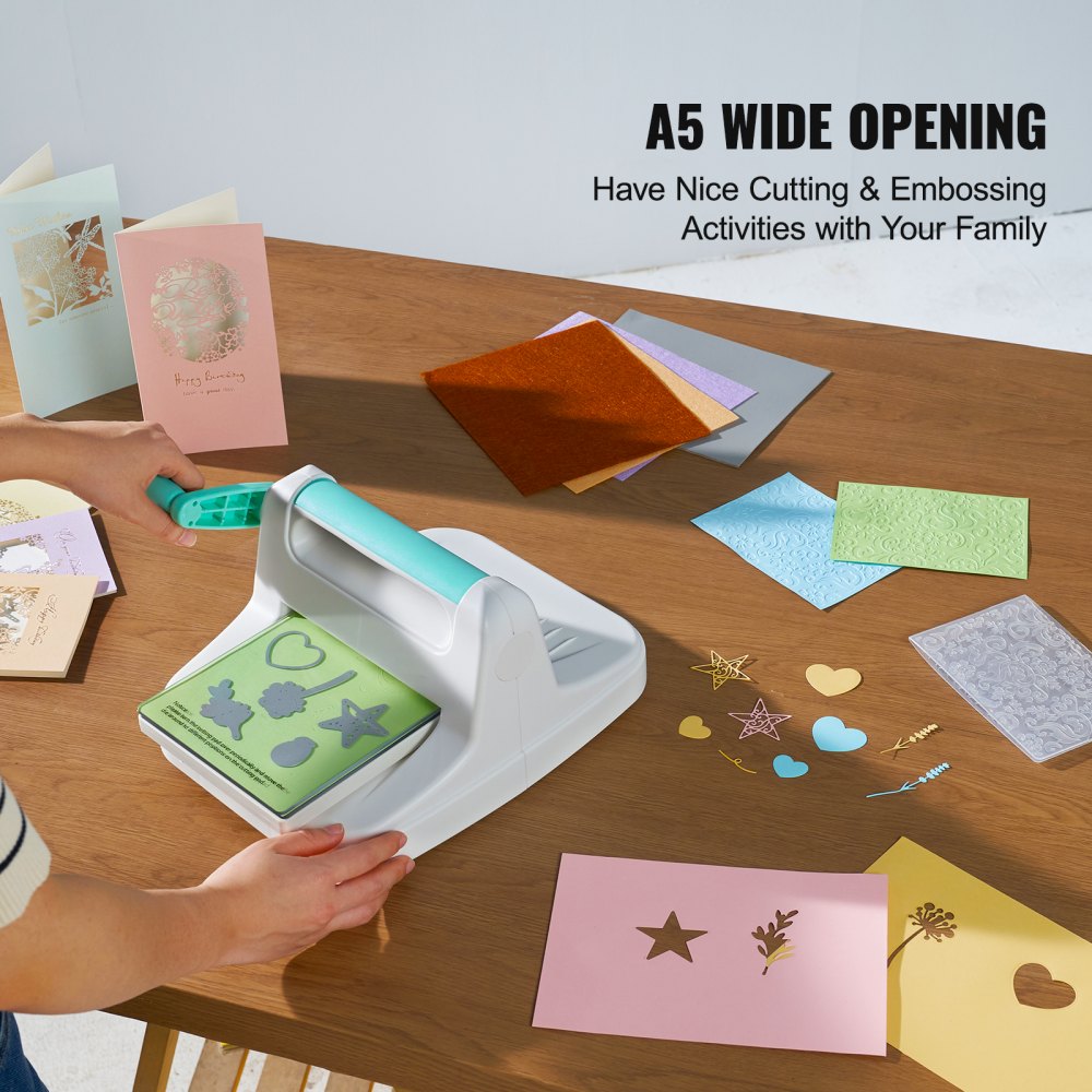 VEVOR Manual Die Cutting Embossing Machine 6" Opening For Art Craft Scrapbooking 