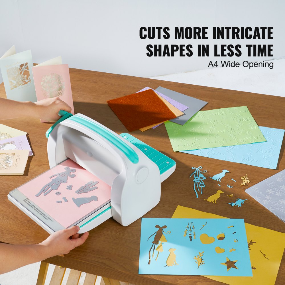 VEVOR Manual Die Cutting Embossing Machine 9" Opening For Art Craft Scrapbooking 