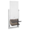 X-Large Metal Pet Door with Double Magnetic Flaps, Weatherproof Dog Door for Interior & Exterior Doors, White