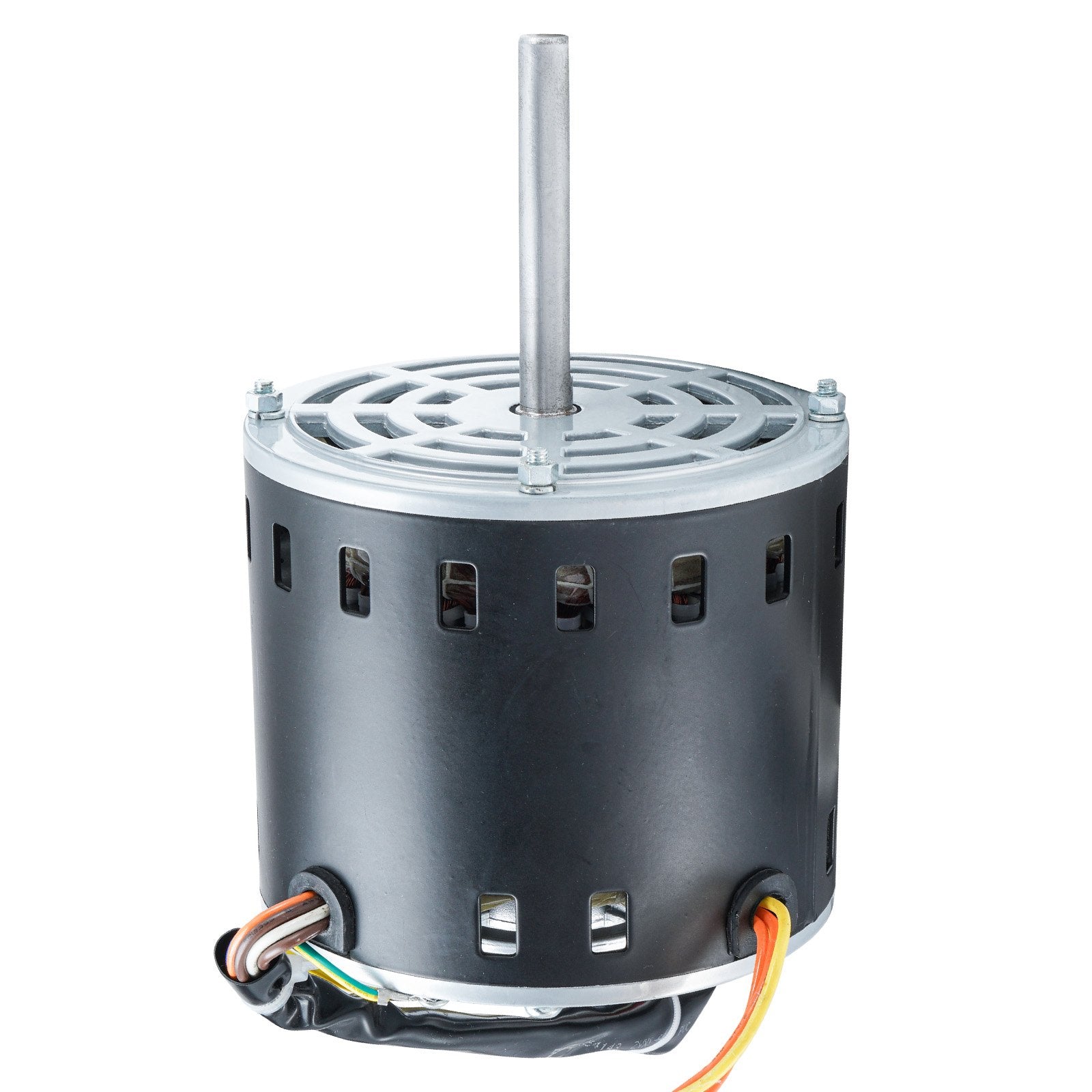 VEVOR 3/4HP Furnace Blower Motor, 208/230V 3.85Amps, 1075RPM 5 Speeds, CW/CCW Rotation, 48 Frame 4.8" Shaft Length, 10?F/450V Capacitor + 11" Hold Hoop 