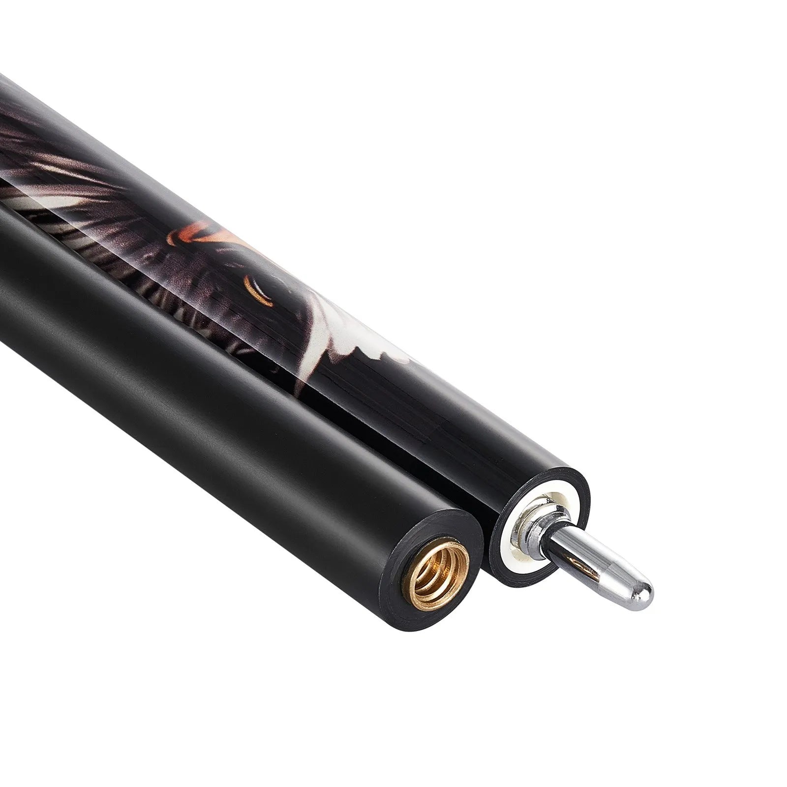 VEVOR Pool Cue, 1 Piece Pool Stick, 58 inch & 19 oz Canadian Maple Wood Billiard Pools Cue Stick with Multi-Layer Tip & ABS Connection Ring, Cues Sticks for Professional Pool Table, Bar, Home, Office 