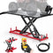 VEVOR Motorcycle Lift Table, 1500 lbs Capacity Electric Hydraulic Lift with Wheel Chock for ATV & Dirt Bikes