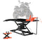 VEVOR Motorcycle Lift Table, 1500 lbs Capacity Pneumatic Motorcycle Jack with Removable Workbench