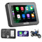 5-Inch Wireless Motorcycle CarPlay & Android Auto GPS Navigation System with Dual Bluetooth