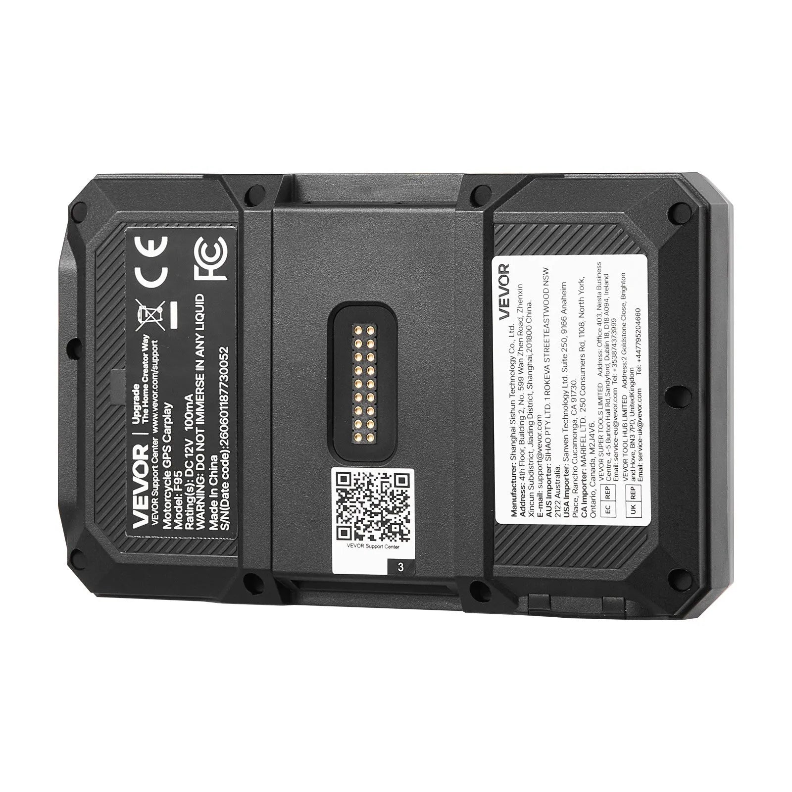 5-Inch Wireless Motorcycle CarPlay & Android Auto GPS Navigation System with Dual Bluetooth