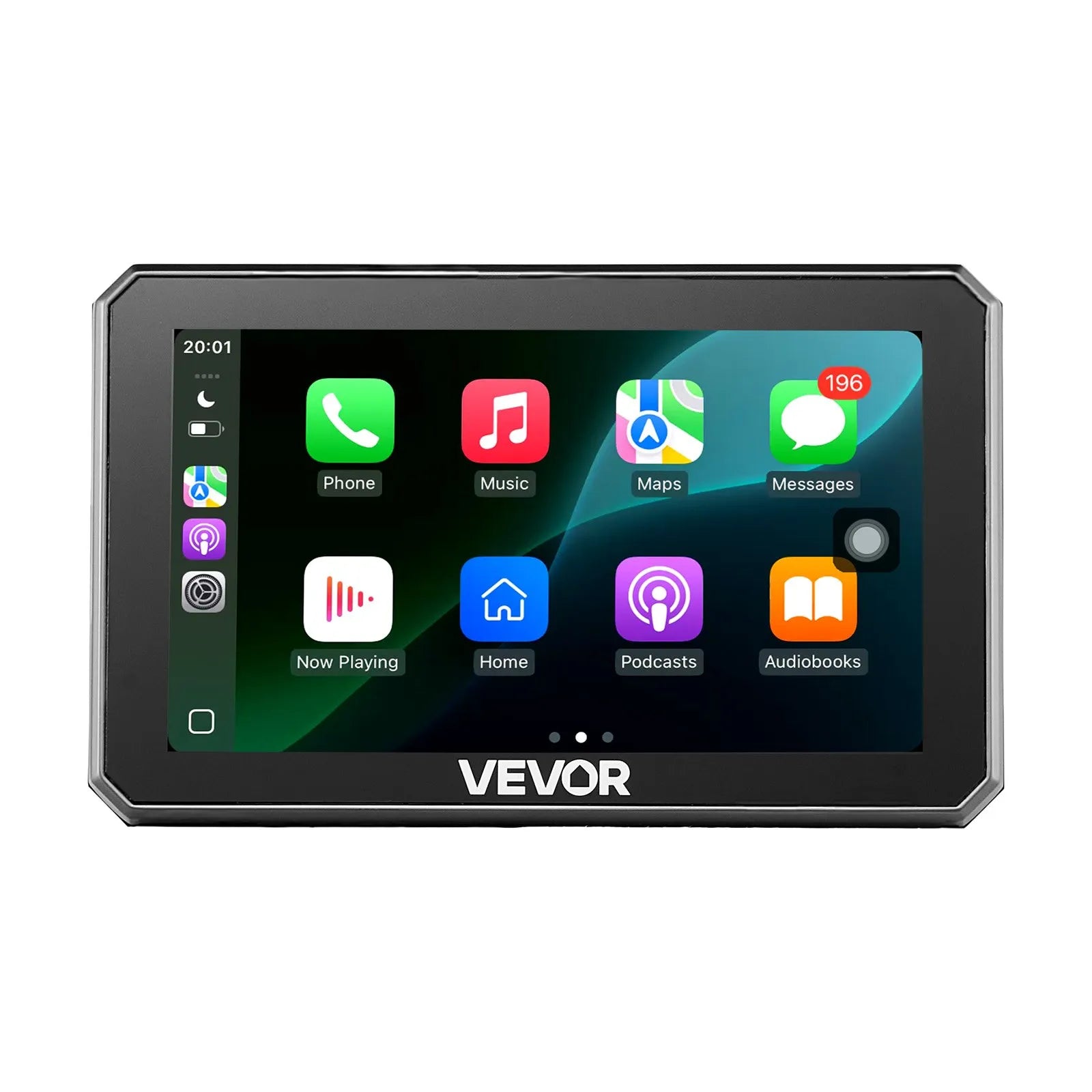 5-Inch Wireless Motorcycle CarPlay & Android Auto GPS Navigation System with Dual Bluetooth