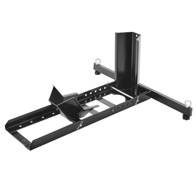 VEVOR Motorcycle Wheel Chock Upright, 1800 lbs Capacity, Heavy-duty Steel Motorcycle Front Wheel Stand with 6 Adjustable Holes, For 15"-22" Off-Road Motorcycles, Standard Motorcycles 