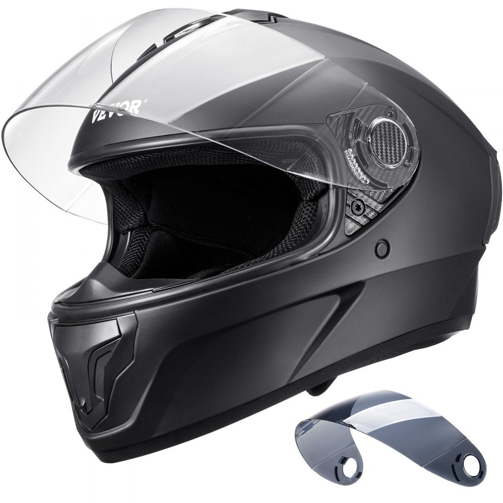 VEVOR Full Face Motorcycle Helmet Motocross Helmet with Bluetooth Slot 