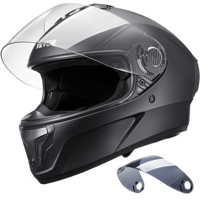 VEVOR Full Face Motorcycle Helmet Motocross Helmet with Bluetooth Slot 