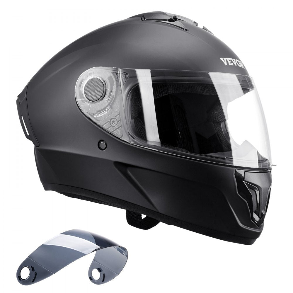 VEVOR Full Face Motorcycle Helmet Motocross Helmet with Bluetooth Slot 